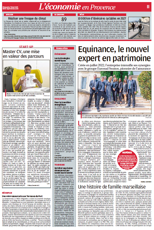 Equinance, le nouvel Expert en patrimoine - La Provence