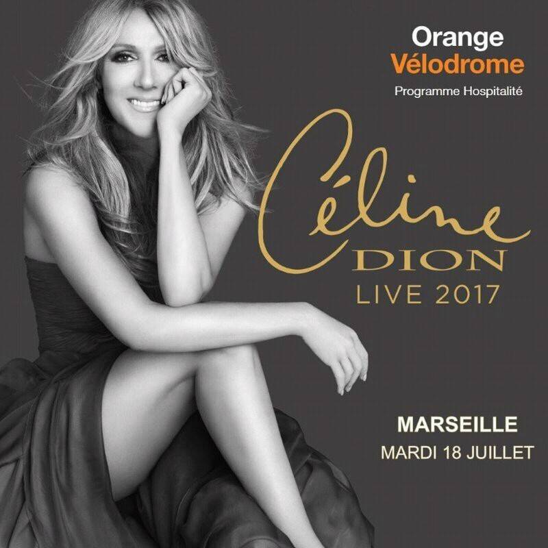 Céline Dion en concert à l'Orange Vélodrome