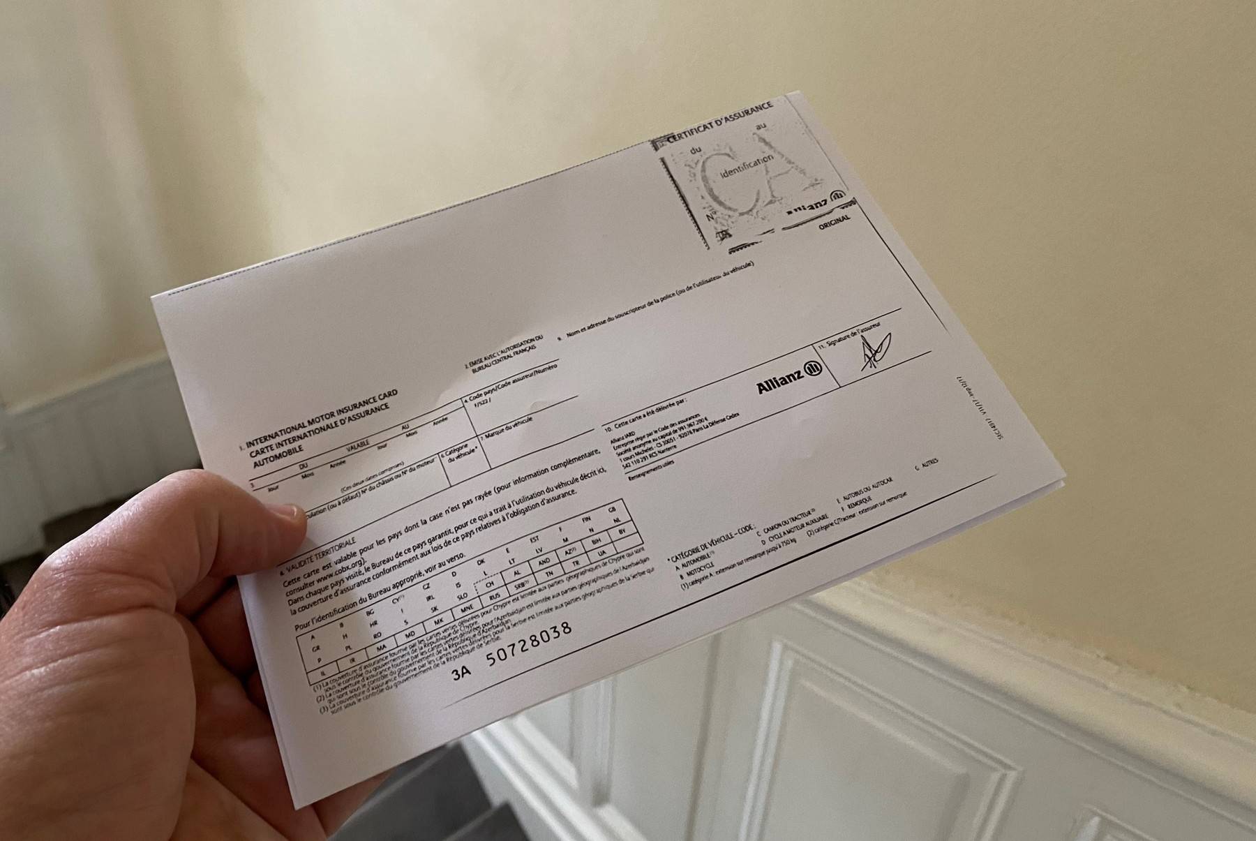 Carte verte d'assurance : Ceci n’est pas une carte blanche !