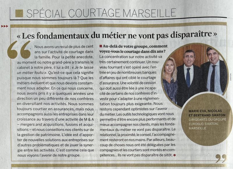 Les fondamentaux du métier ne vont pas disparaître - L'argus de l'assurance