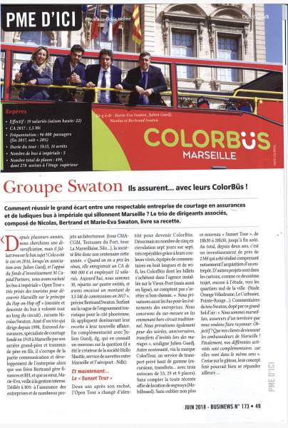 Groupe Swaton - Ils assurent... avec leurs Colorbüs !