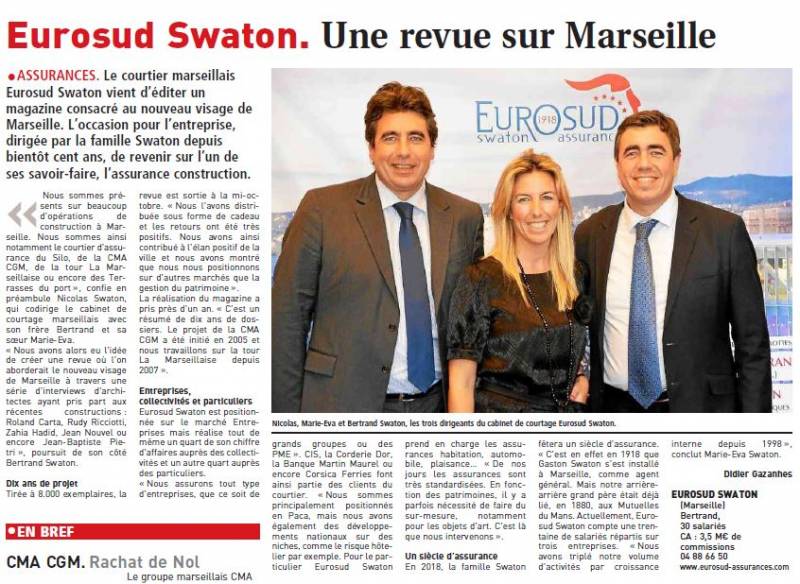 Eurosud Swaton, une revue sur Marseille