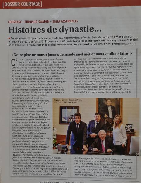 Histoires de Dynastie - 29 Avril 2019 -l'Argus de l'assurance