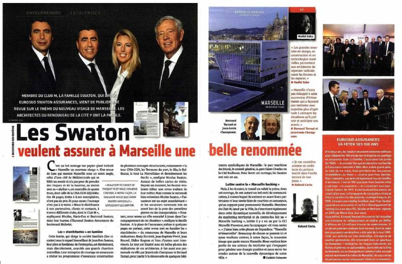 Les Swaton veulent assurer à Marseille une belle renommée